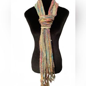 Stunning New York & Company Shiny Multicolored Scarf.